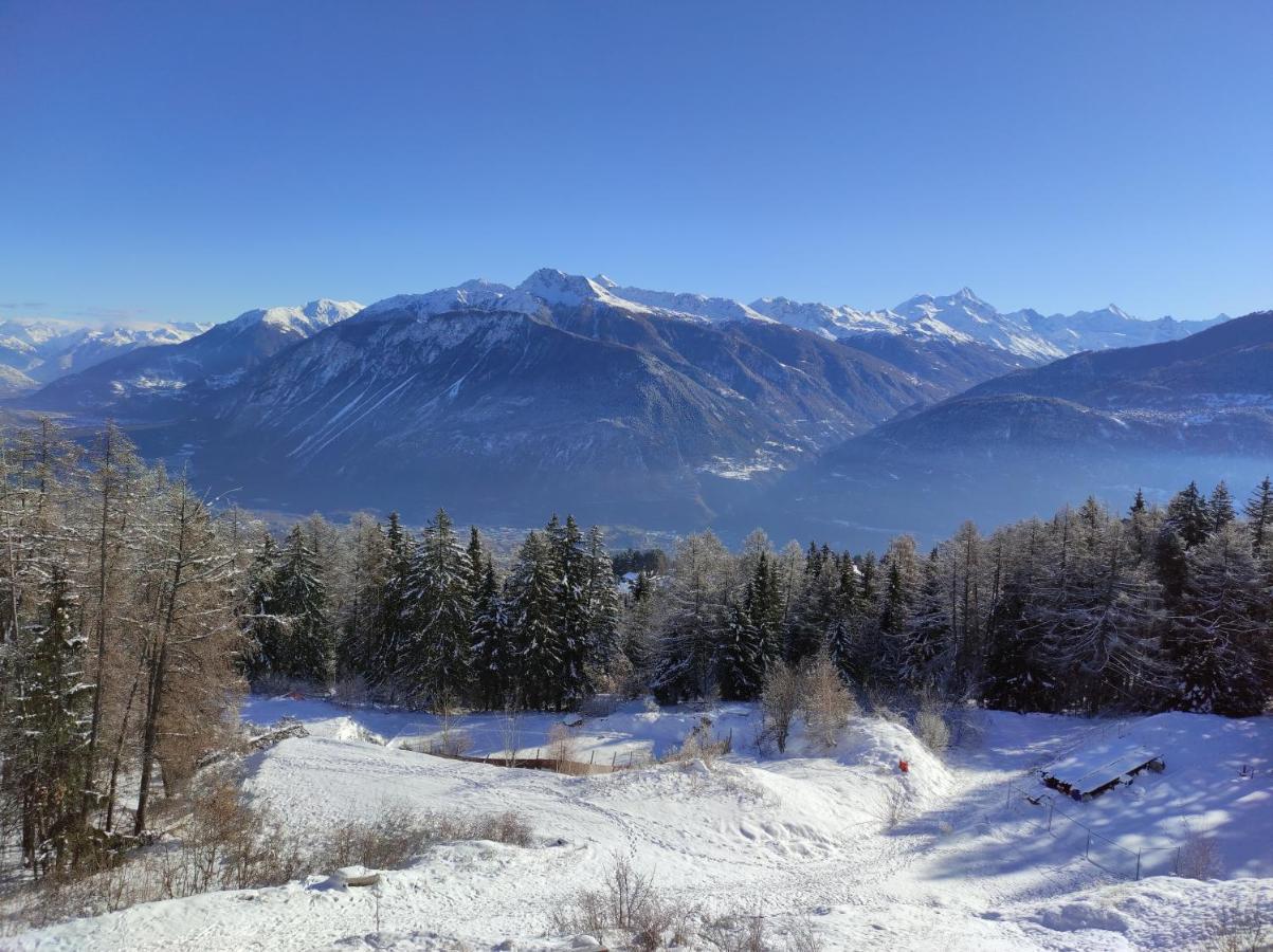 Mountain View Apartment With Parking & Fast Wifi Crans-Montana Dış mekan fotoğraf